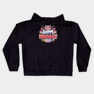 Happy Purrthday Kitty Kids Hoodie